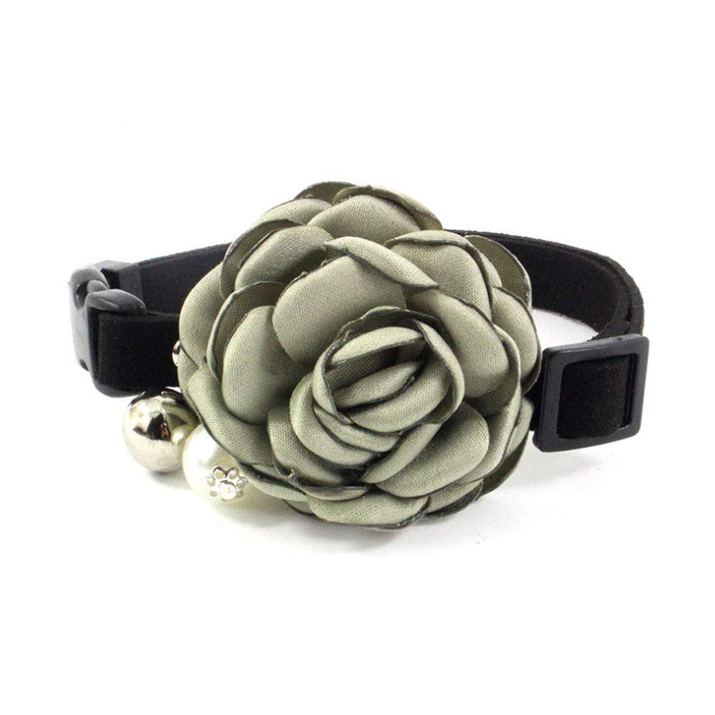 PetFavorites Everflowering Rose Flower Cat Dog Collar Bow Tie – Suede Puppy Necklace with Bell – Chihuahua Yorkie Girl Clothes Costume Outfits Accessory, Adjustable and Handmade (Grass Green, Size M) PetFavorites Everflowering Rose Flower Cat Dog Collar Bow Tie – Suede Puppy Necklace with Bell – Chihuahua Yorkie Girl Clothes Costume Outfits Accessory, Adjustable and Handmade (Grass Green, Size M)