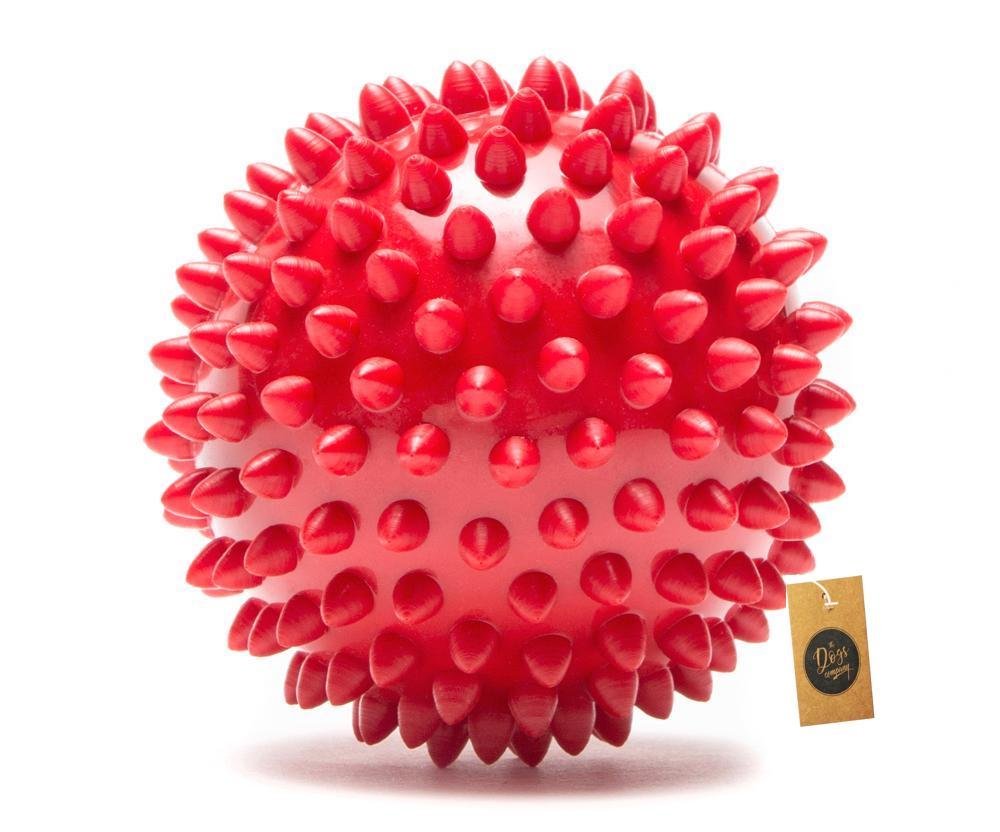 The Dogs Company The Pets Company Natural Rubber Spiked Ball Dog Chew Toy, Puppy Teething Toy, 3 Inches The Dogs Company The Pets Company Natural Rubber Spiked Ball Dog Chew Toy, Puppy Teething Toy, 3 Inches