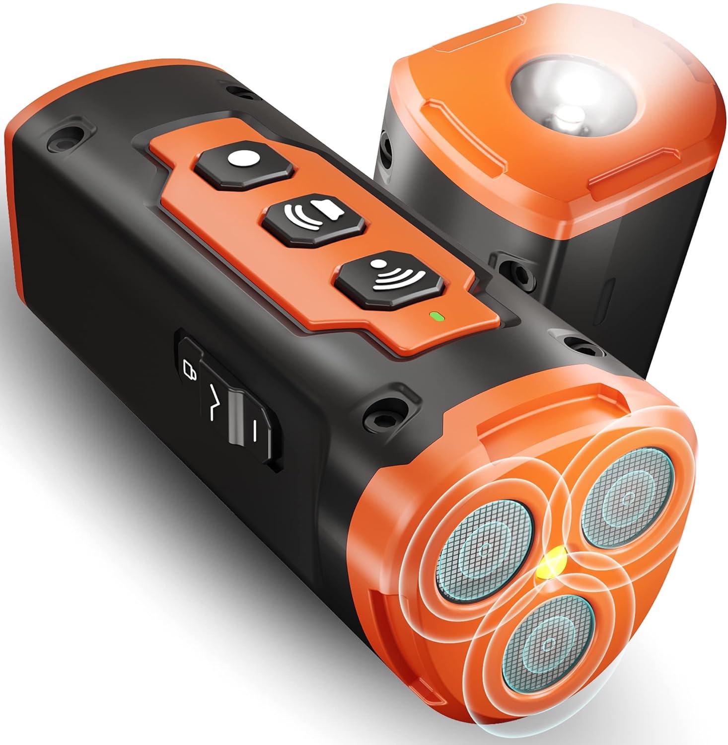 NPS Dog Bark Deterrent Devices w/ 3X Sonic emitters 50ft Range | Professional Dog Training Tool, Anti Bark Device for Dogs |Best Behavior Aid – Barking Silencer Indoor & Outdoor, Rechargeable