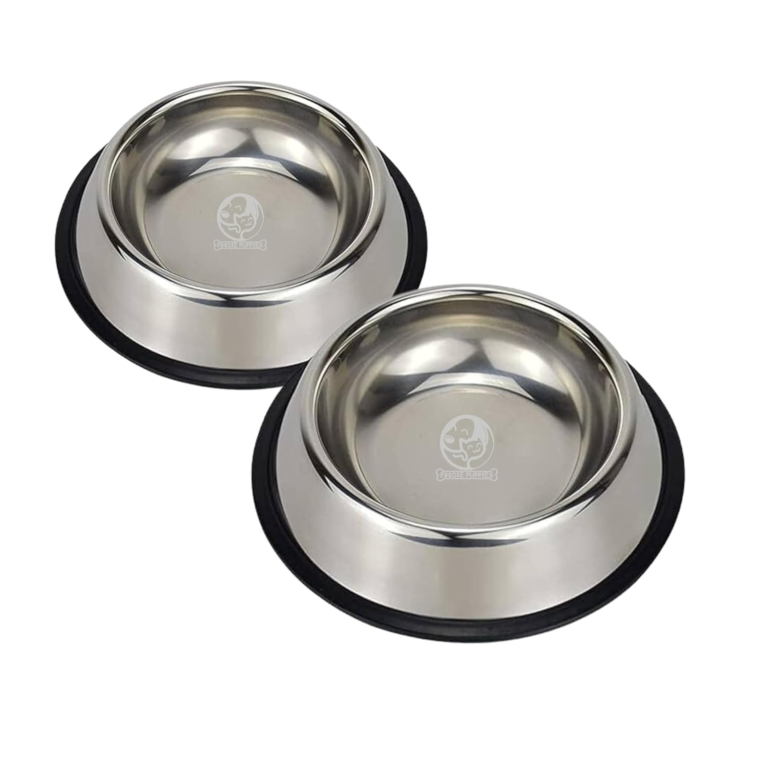 Foodie Puppies Pet Feeding Stainless Steel Bowl for Dogs, Cats & Any Pets – 700ml, Medium (Pack of 2) I Non-Skid Rubber Bottom Food/Water Bowl I Non-Toxic & 100% Safe for Pets Foodie Puppies Pet Feeding Stainless Steel Bowl for Dogs, Cats & Any Pets – 700ml, Medium (Pack of 2) I Non-Skid Rubber Bottom Food/Water Bowl I Non-Toxic & 100% Safe for Pets