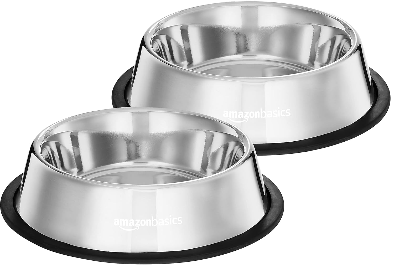 Amazon basics Stainless Steel Pet Feeding Bowl 700 Ml (Set Of 2),Cat Amazon basics Stainless Steel Pet Feeding Bowl 700 Ml (Set Of 2),Cat
