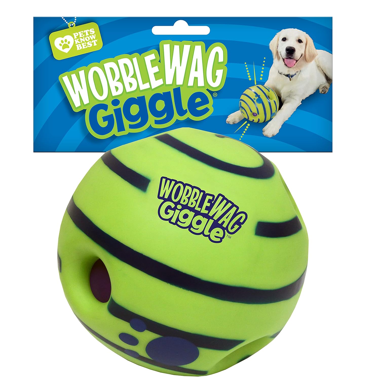 Wobble Wag Giggle Ball, Dog Toy 2-Pack