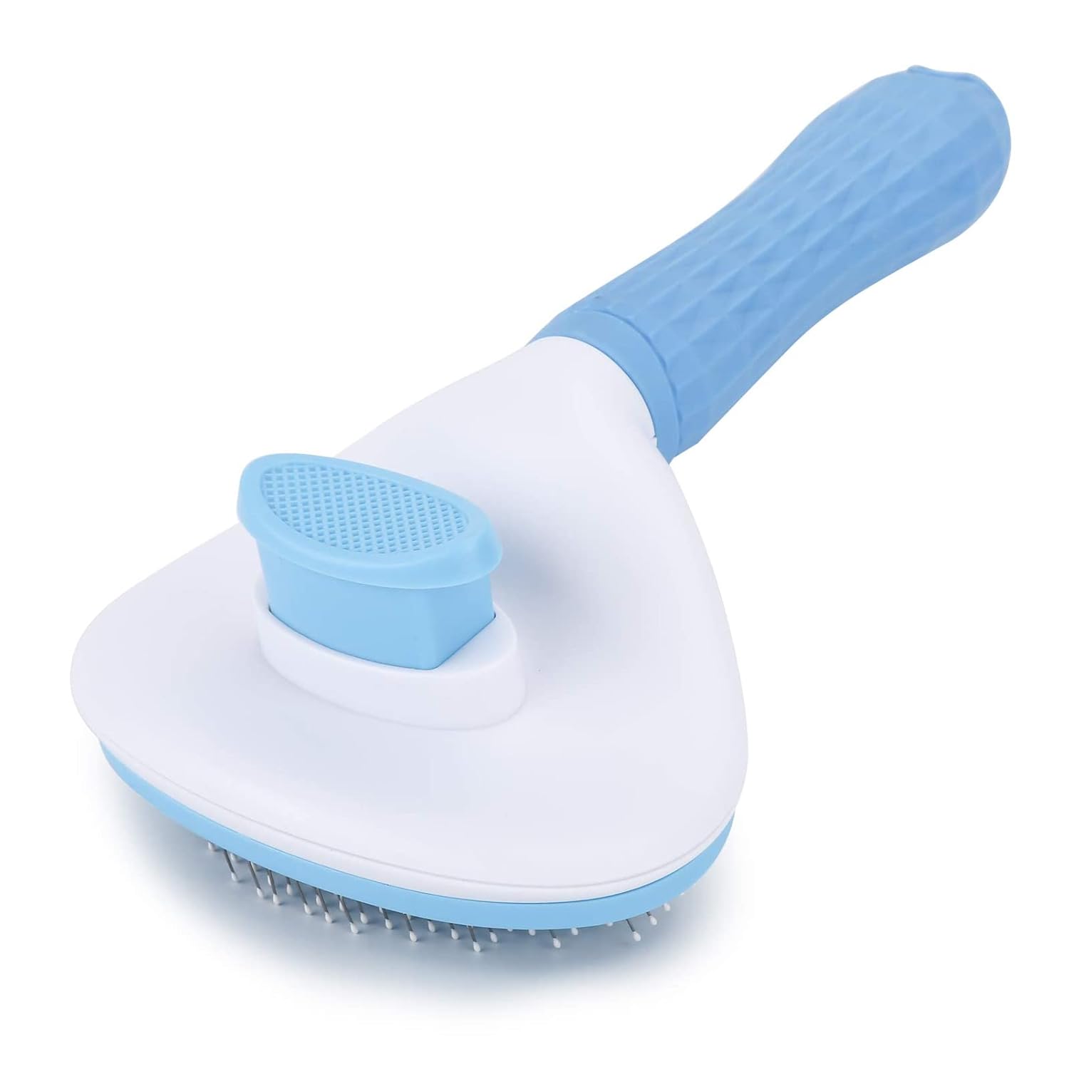 Emily Pets Self Cleaning Slicker Brush, Pet Massaging Tool, Grooming Brush for Dogs/Cats Cleaning Slicker Brushes Shedding Removes Tools Mats Tangled Hair Slicker Brush for Pet Massage-Self Cleaning (Blue) Emily Pets Self Cleaning Slicker Brush, Pet Massaging Tool, Grooming Brush for Dogs/Cats Cleaning Slicker Brushes Shedding Removes Tools Mats Tangled Hair Slicker Brush for Pet Massage-Self Cleaning (Blue)