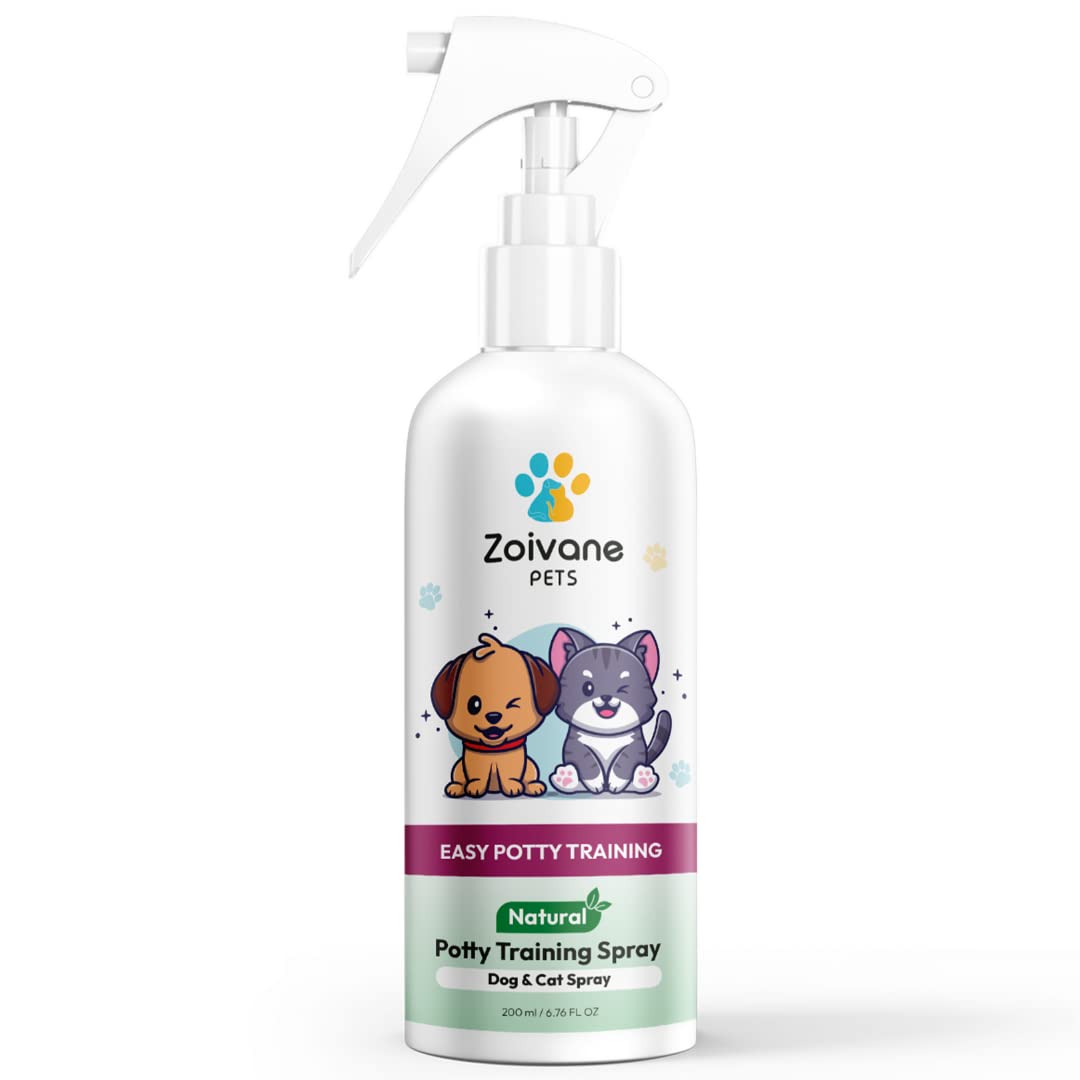 ZOIVANE Dog Potty Training Spray for Puppy (236ml) | Indoor Use | No More Marking | Pets Effective Training Aid for Cats & Dogs | Pet Poop Spray (Pack of 1)
