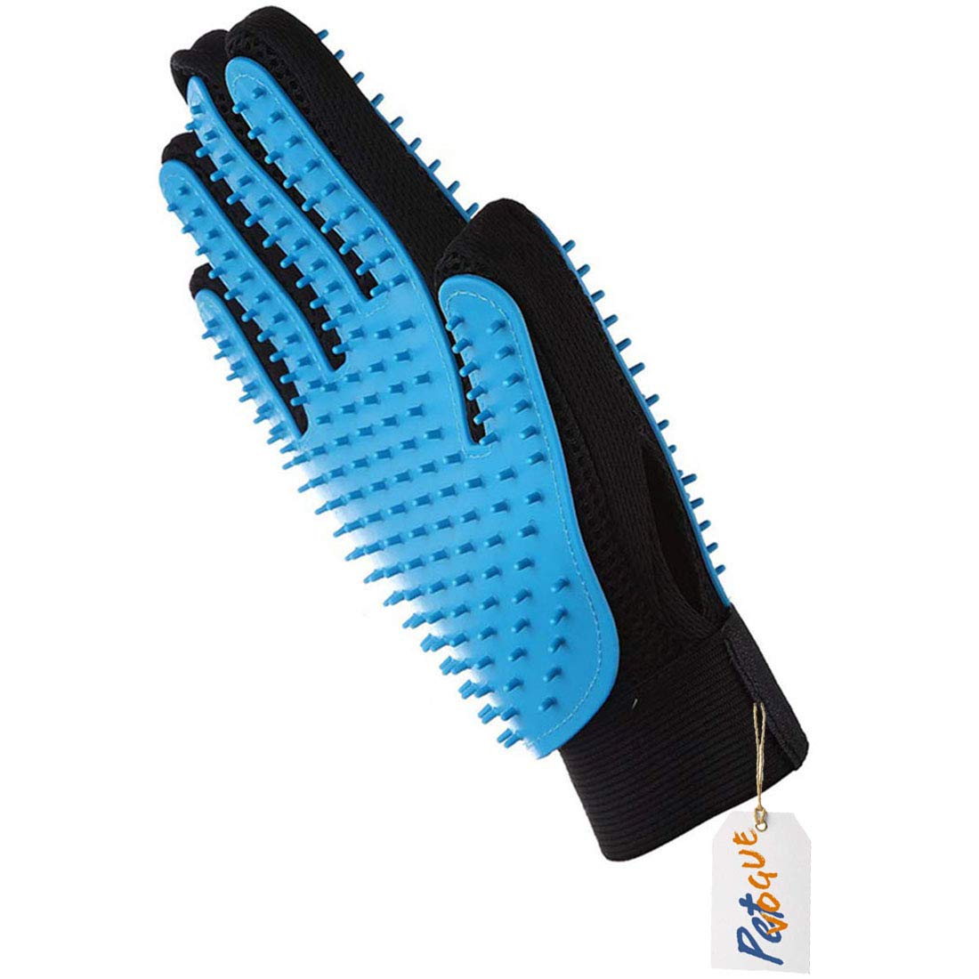 PetVogue Pet Hair Remover Handbursh-Gentle Pet Glove Brush-Deshedding Glove-Massage Mitt With 5 Finger Design-For Small Medium Large Dogs & Cats With Long & Short Fur-Double Sided Grooming Handbrush PetVogue Pet Hair Remover Handbursh-Gentle Pet Glove Brush-Deshedding Glove-Massage Mitt With 5 Finger Design-For Small Medium Large Dogs & Cats With Long & Short Fur-Double Sided Grooming Handbrush