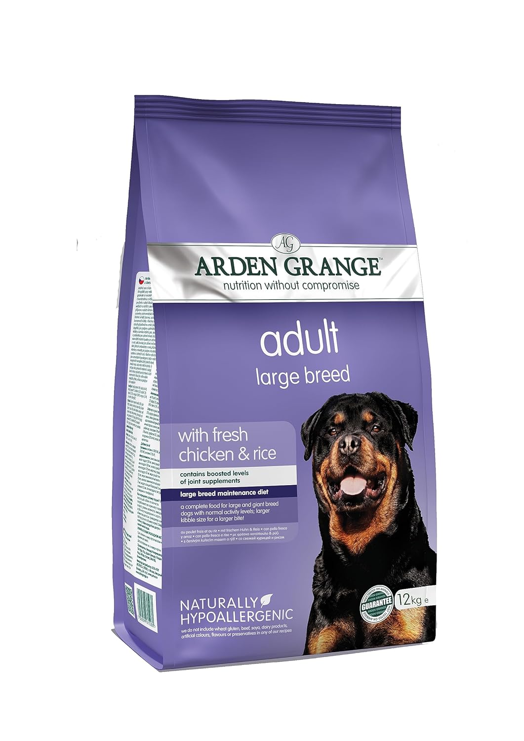 Arden Grange Adult Large Breed Dog Dry Chicken Food – 12Kg, 1 Count