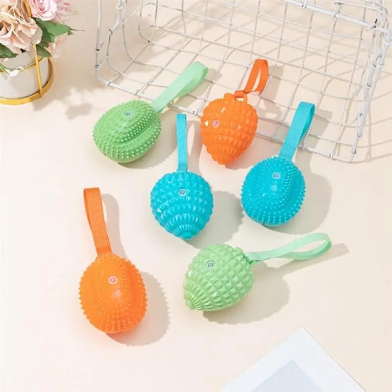 Dog Trust Pet Items Utter Chew Dog Toys Molar Cleaning Develop Intelligence Environment Protection TPR Interaction Train Dog Accessories 1 pcs Random Color