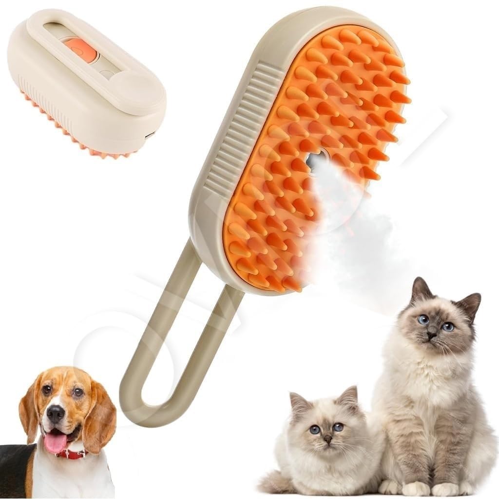 OVIOL Steam Brush for Dog Cat Steam Brush 3 in 1 Water Brush for Dogs Silicone Massage Dog Comb Electric Multifunctional Water Brush Spa for Dogs USB Rechargeable Steamy Brush for Pet (Multicolor) OVIOL Steam Brush for Dog Cat Steam Brush 3 in 1 Water Brush for Dogs Silicone Massage Dog Comb Electric Multifunctional Water Brush Spa for Dogs USB Rechargeable Steamy Brush for Pet (Multicolor)