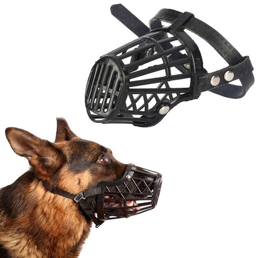 Sage Square Adjustable Strap Muzzle Cum Mouth Cover Cum Basket Cage Cum Pet Safety Collar for Anti Biting Dog/Puppy/Cat (Black) (Extra Large) Sage Square Adjustable Strap Muzzle Cum Mouth Cover Cum Basket Cage Cum Pet Safety Collar for Anti Biting Dog/Puppy/Cat (Black) (Extra Large)