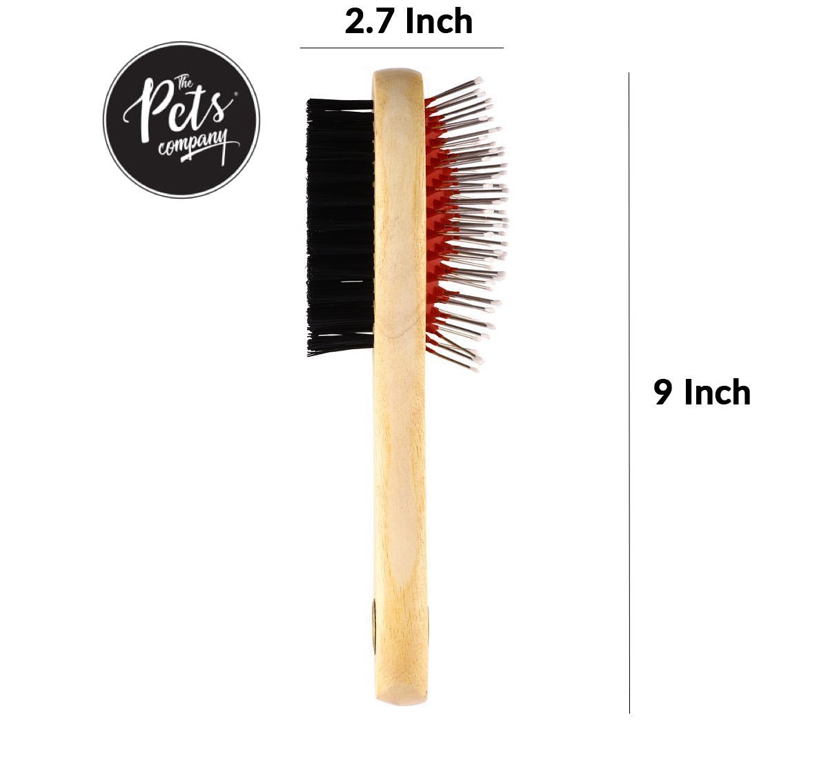 The Pets Company Dog Brush Double Sided Comb for Dogs and Cats, Large
