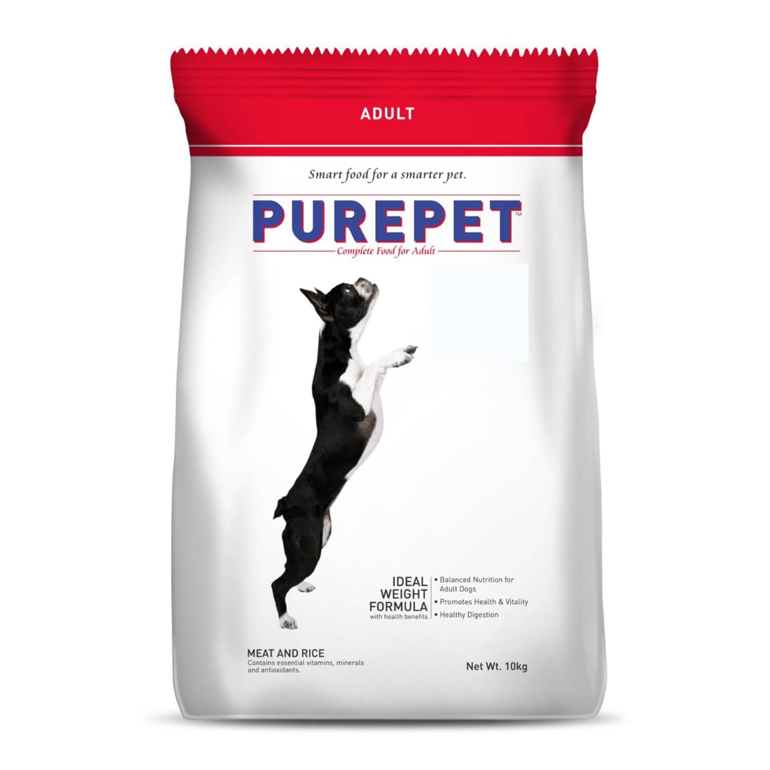 Purepet Meat and Rice Adult Dog Food, 10kg