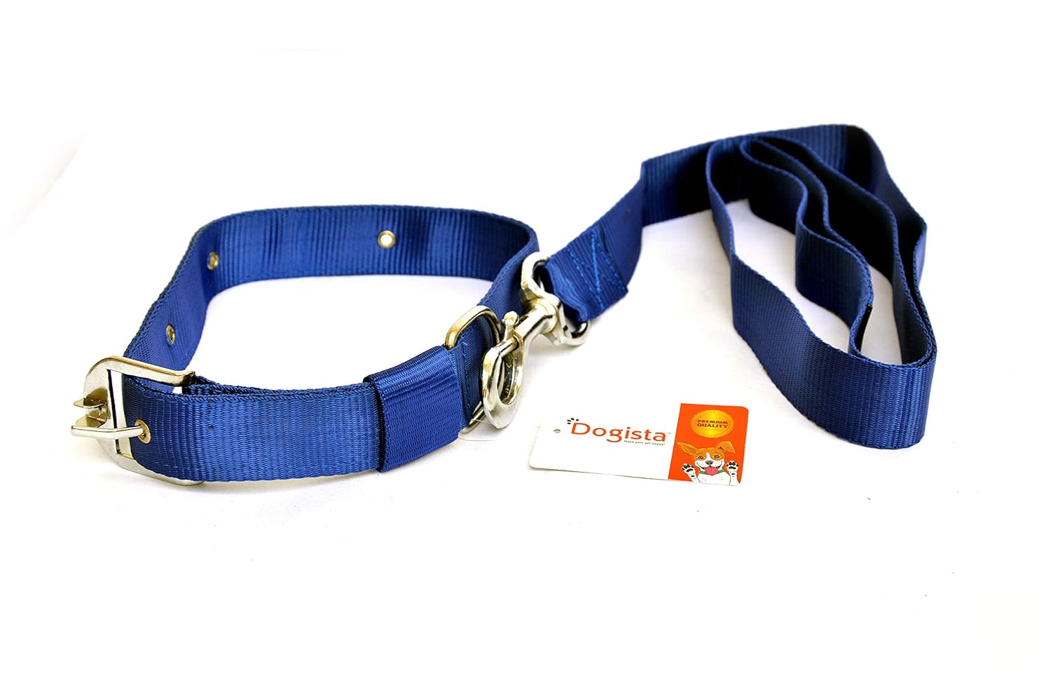 Dogista pet Products Nylon Dog Leash Collar Set 1. 50 inch (Color May Vary) Extra Large