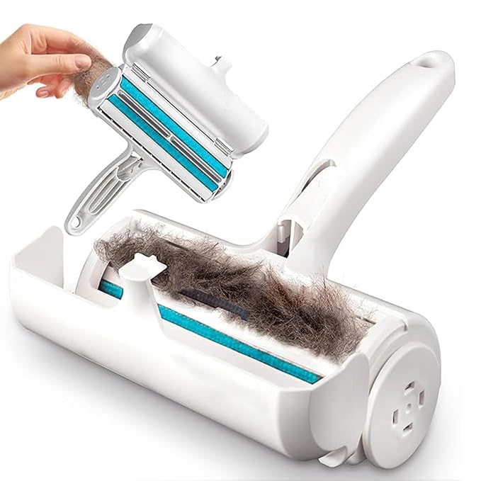 Bitrexup Pet Hair Remover and Reusable Lint Roller – Bitrexup Cat and Dog Hair Remover for Furniture, Couch, Carpet, Clothing and Bedding – Portable, Multi-Surface Fur Removal Tool,Multicolor