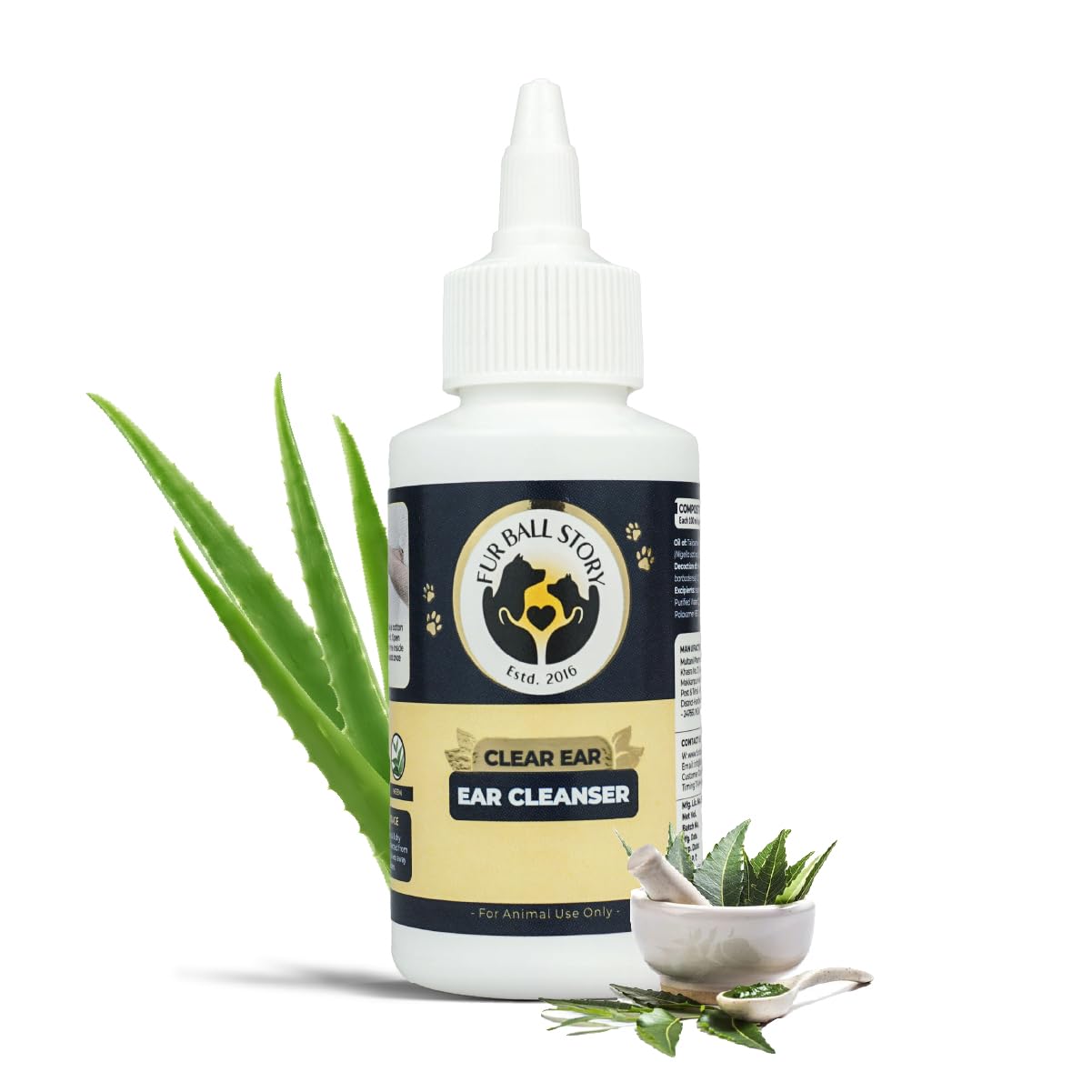 Clear Ear Dog Ear Cleaner – Natural Antiseptic Ear Drops for Dogs | Relieves Earache, Dryness, and Irritation | Prevents Otitis Externa | 50ml Clear Ear Dog Ear Cleaner – Natural Antiseptic Ear Drops for Dogs | Relieves Earache, Dryness, and Irritation | Prevents Otitis Externa | 50ml