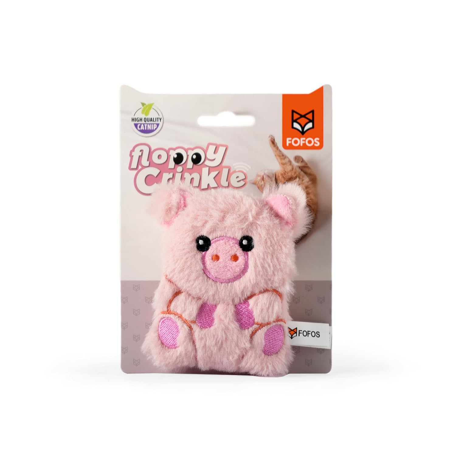 x FOFOS Floppy Crinkle Pig Cat Toy Pink – US Grade Catnip and Super Soft Fabric, Premium Cat Accessories with Catnip for Cats, Perfect Cat Toys and Kitten Toys for Playful Cats and Kittens x FOFOS Floppy Crinkle Pig Cat Toy Pink – US Grade Catnip and Super Soft Fabric, Premium Cat Accessories with Catnip for Cats, Perfect Cat Toys and Kitten Toys for Playful Cats and Kittens