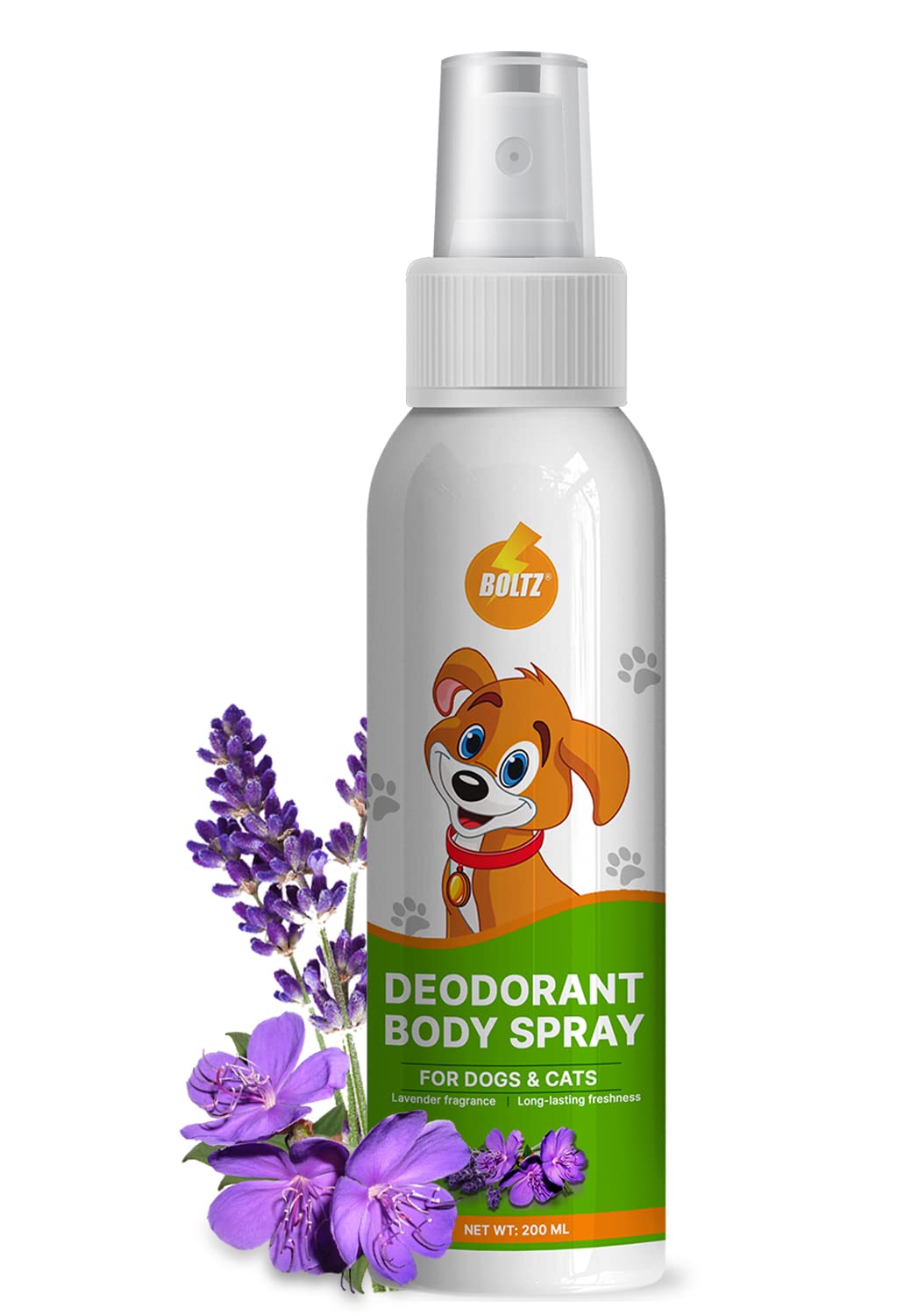 Boltz Premium Dogs & Cats Perfume Body Spray 200ml-Control Odour & Keep Pet Fresh, Relieve Itching, Allergies & Wounds with 99.9%, Suitable for All Age Dog, No Harmful Chemicals (Lavender) Boltz Premium Dogs & Cats Perfume Body Spray 200ml-Control Odour & Keep Pet Fresh, Relieve Itching, Allergies & Wounds with 99.9%, Suitable for All Age Dog, No Harmful Chemicals (Lavender)