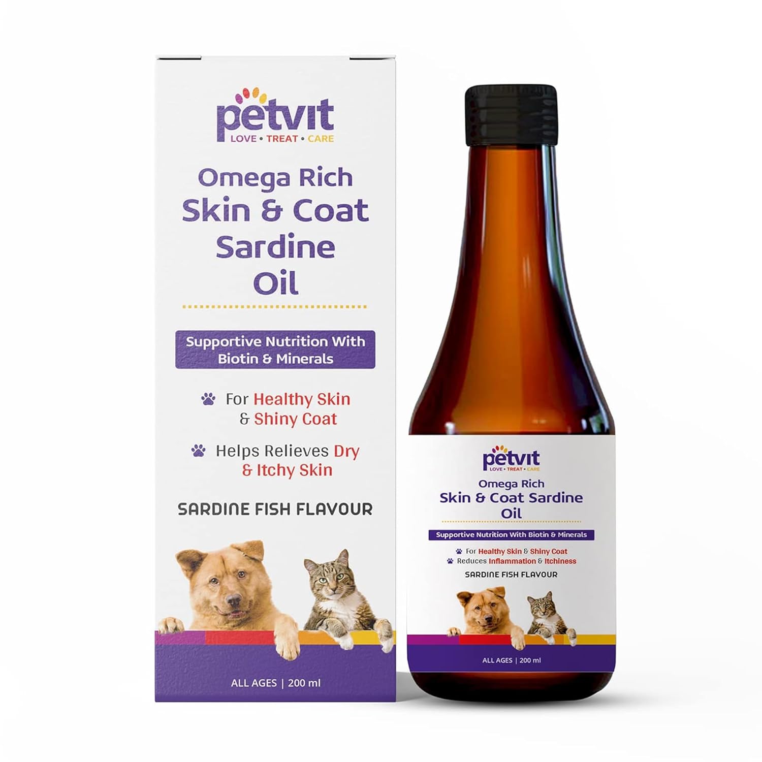 Sardine Fish Oil for Dog | Dog Supplements & Vitamins | Omega 3 6 Fish Oil Dog Supplement | Dog Hair Fall Control Medicine | | Dog Coat Supplement for Healthy Fur & Skin | 200 ml Sardine Fish Oil for Dog | Dog Supplements & Vitamins | Omega 3 6 Fish Oil Dog Supplement | Dog Hair Fall Control Medicine | | Dog Coat Supplement for Healthy Fur & Skin | 200 ml