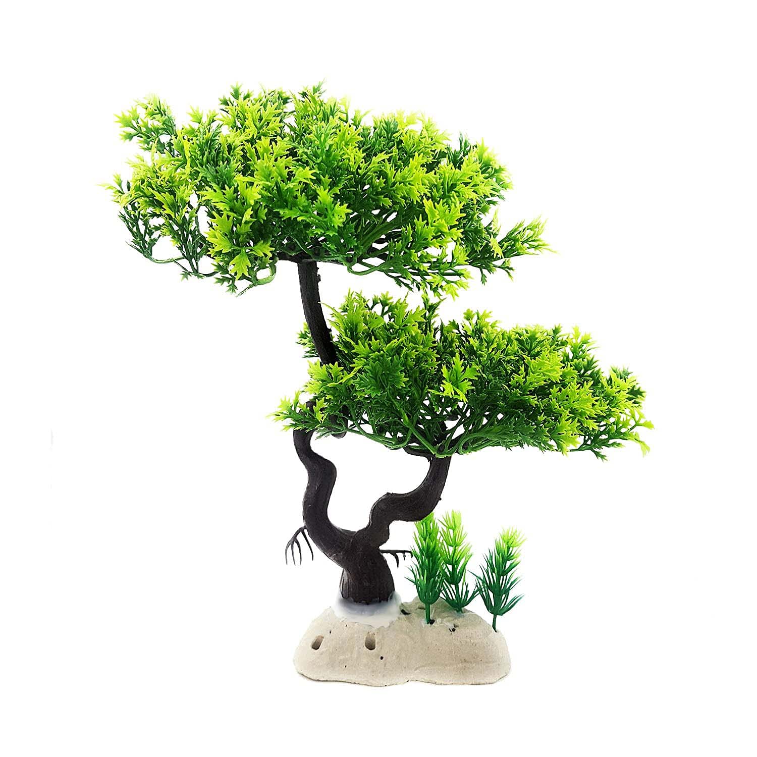 JAINSONS PET Products Aquarium Artificial Plastic Plant Fish Tank Ornament Tree Decoration 1 PCS