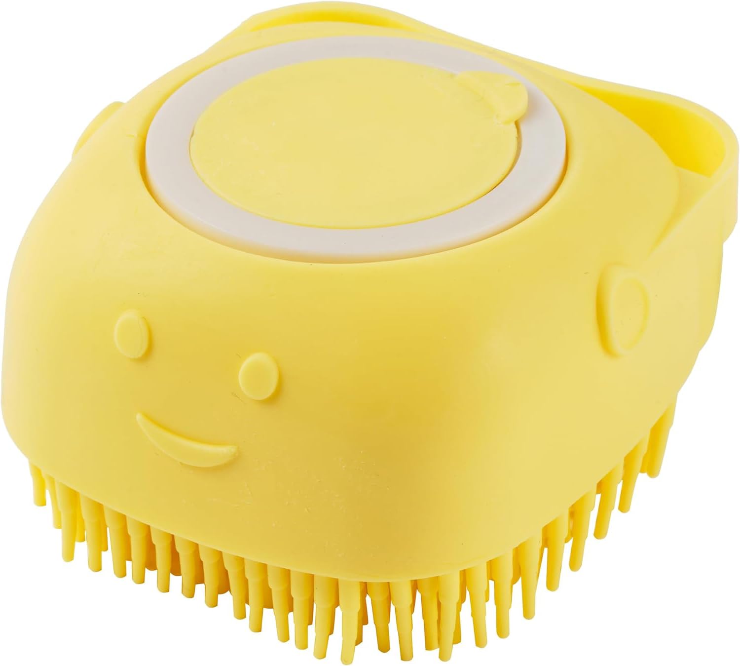 Masterstor Dog Brush for Grooming & Bathing, 3-in-1 Dog Washing Brush for Massage, Scrub, and Shampoo, Pet Bath Brush for Golden Retriever, Labrador, German Shepherd, Cats, Rabbit – Yellow