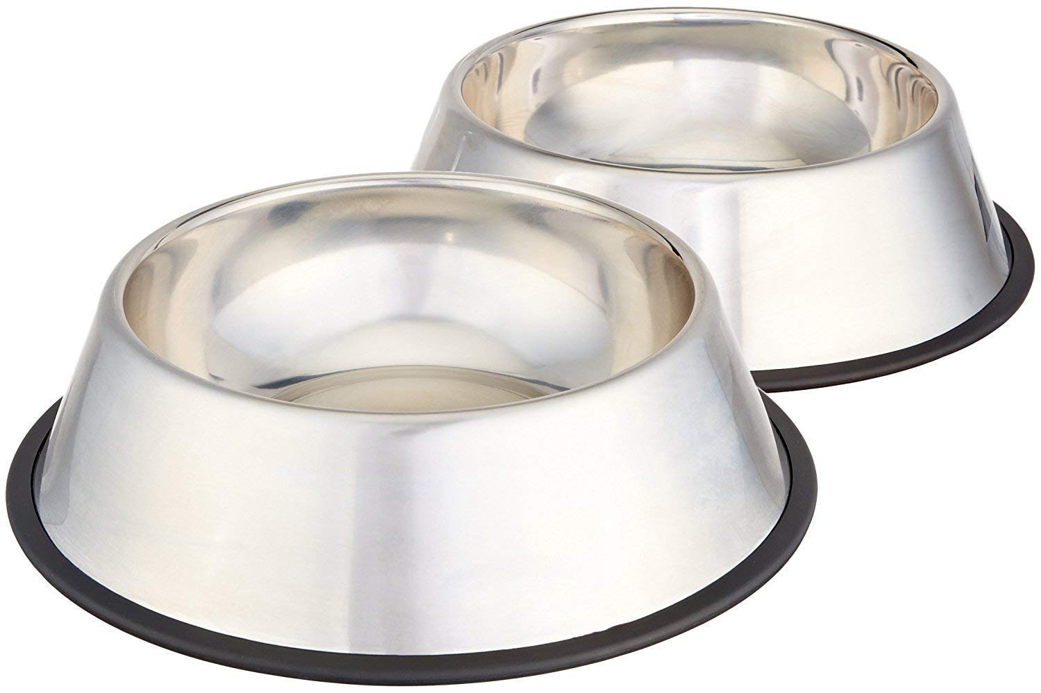 Pets Empire Anti-Skid Dog Food Bowl (700 ml – Pack of 2) | Stainless Steel Dog Food & Water Feeding Bowl | Basic Pets Feeder – Perfect for Dogs, Puppy, Cat & Kittens
