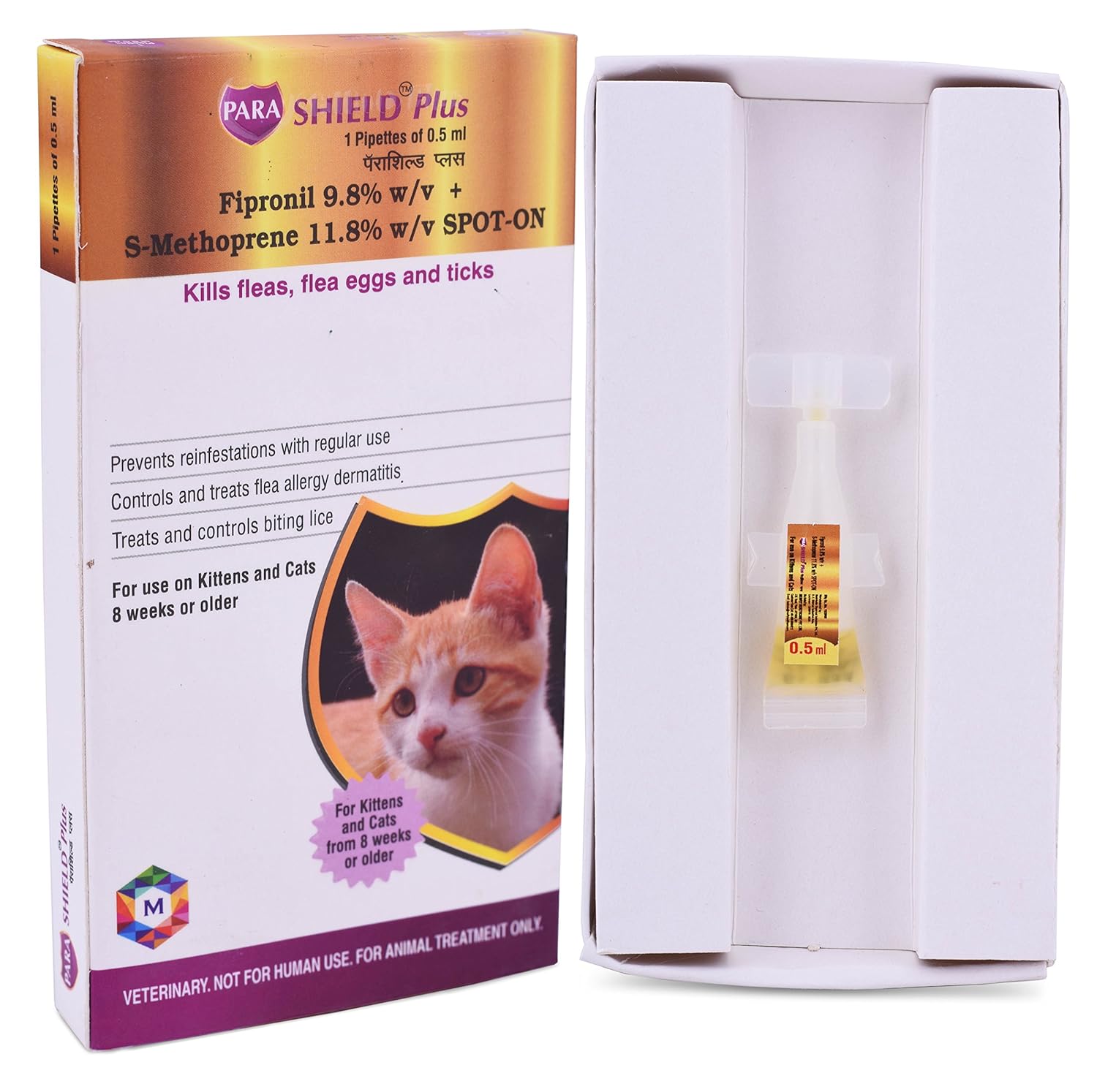 Medfly Healthcare Spot On Treatment for Cats (Pack of 1) | Highly Effective Tick, Flea & Lice Prevention | Fipronil-Powered Formula for Healthy, Happy Cats & Kittens