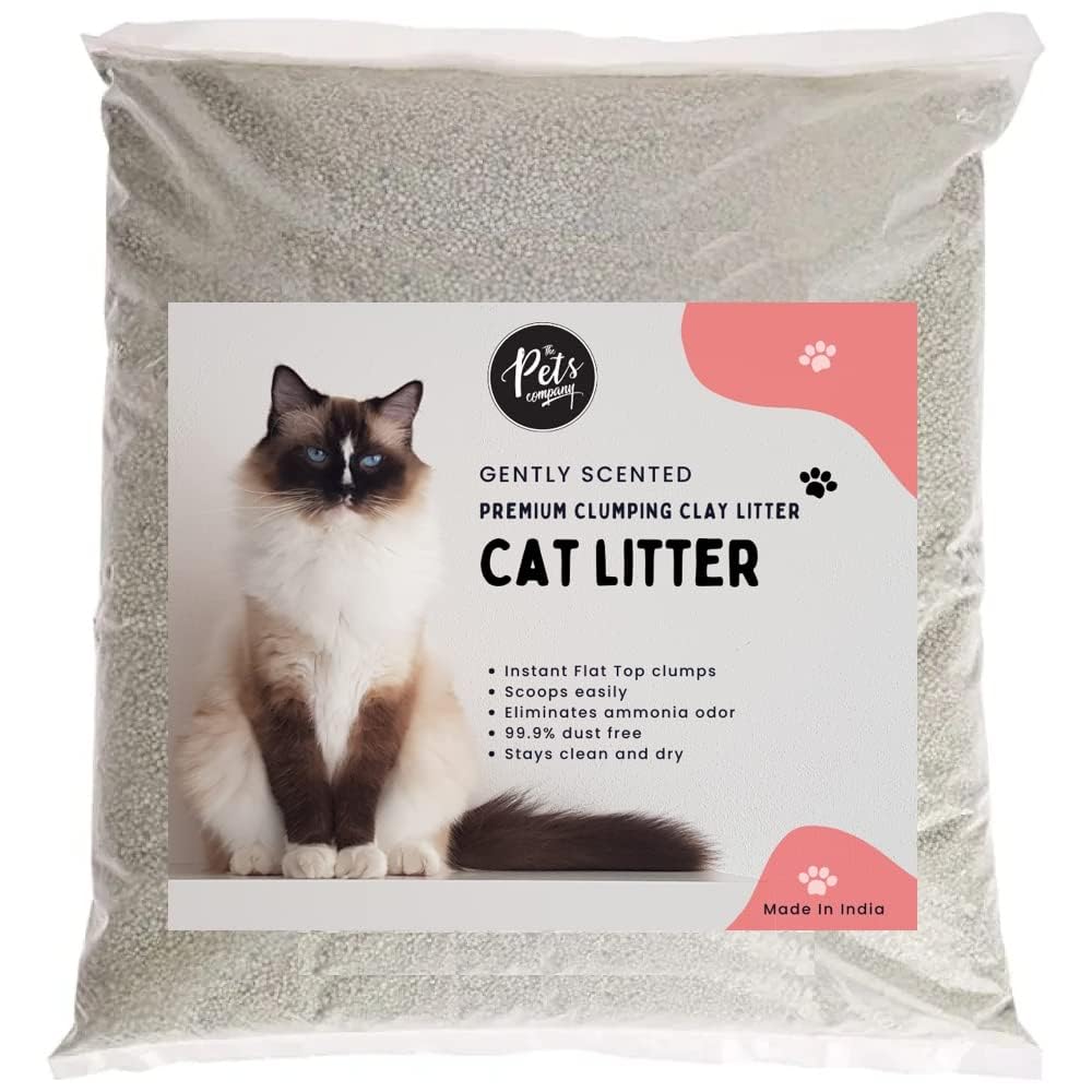 The Pets Company Natural Clay Scoopable Clumping Bentonite Cat Litter, 1 Kg