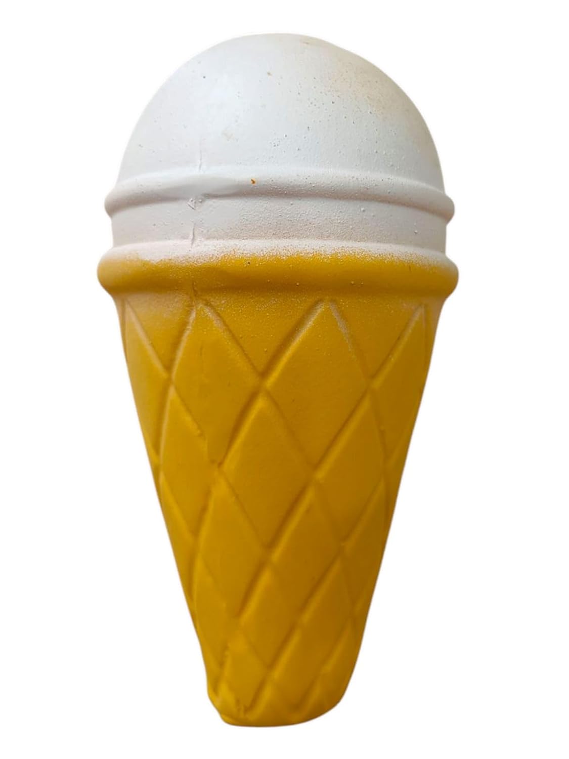 The Pets Company Latex Squeaky Chew Dog/Puppy Toy for Puppies & Small Dogs | Durable, Animal Design, Non-Toxic, for Playing, Teething and Chewing | Ice Cream Softy Cone – 12 Cm (Color May Vary)