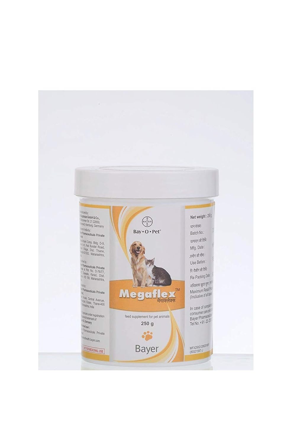 Megaflex Complete Nutritional Supplement for Joint Care for Dogs, Puppies, Cats and Kittens, 250 g, 1 Piece