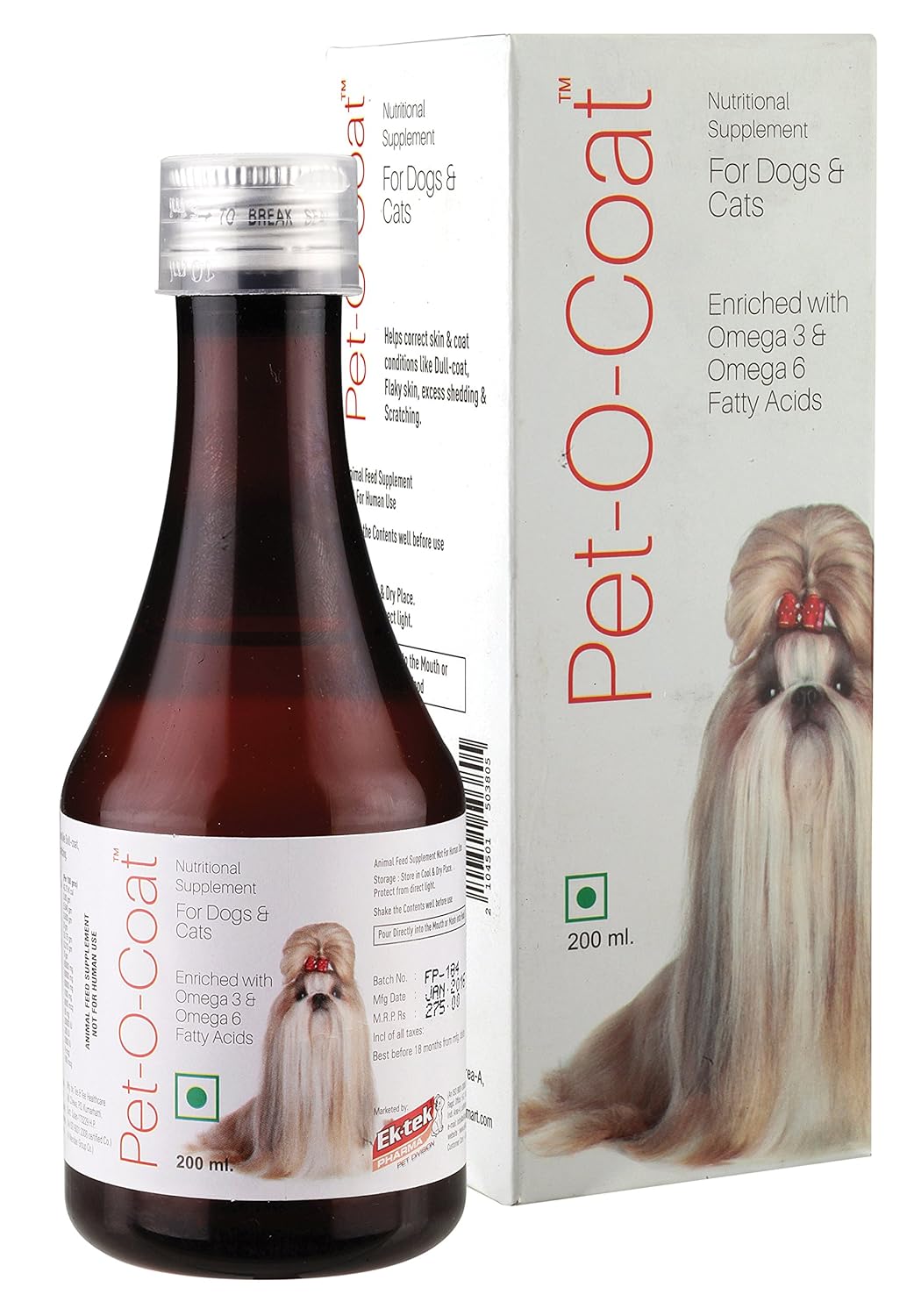 Pet-O-Coat Syrup, Supplement 200Ml