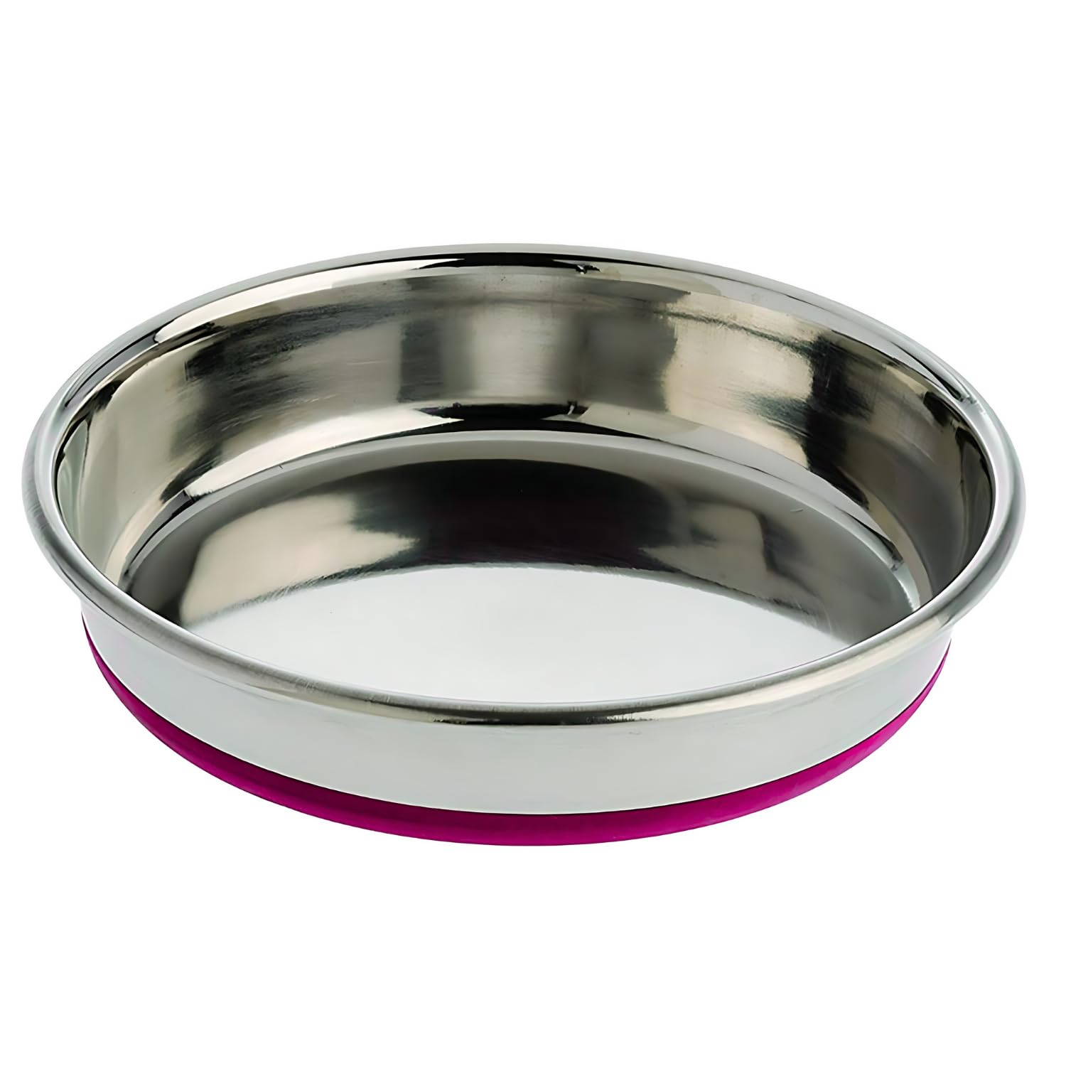 Pet Empire Stainless Steel Cat Silicone Base Bowl 400ml for Cats & Puppies | Bowl for Water and Food
