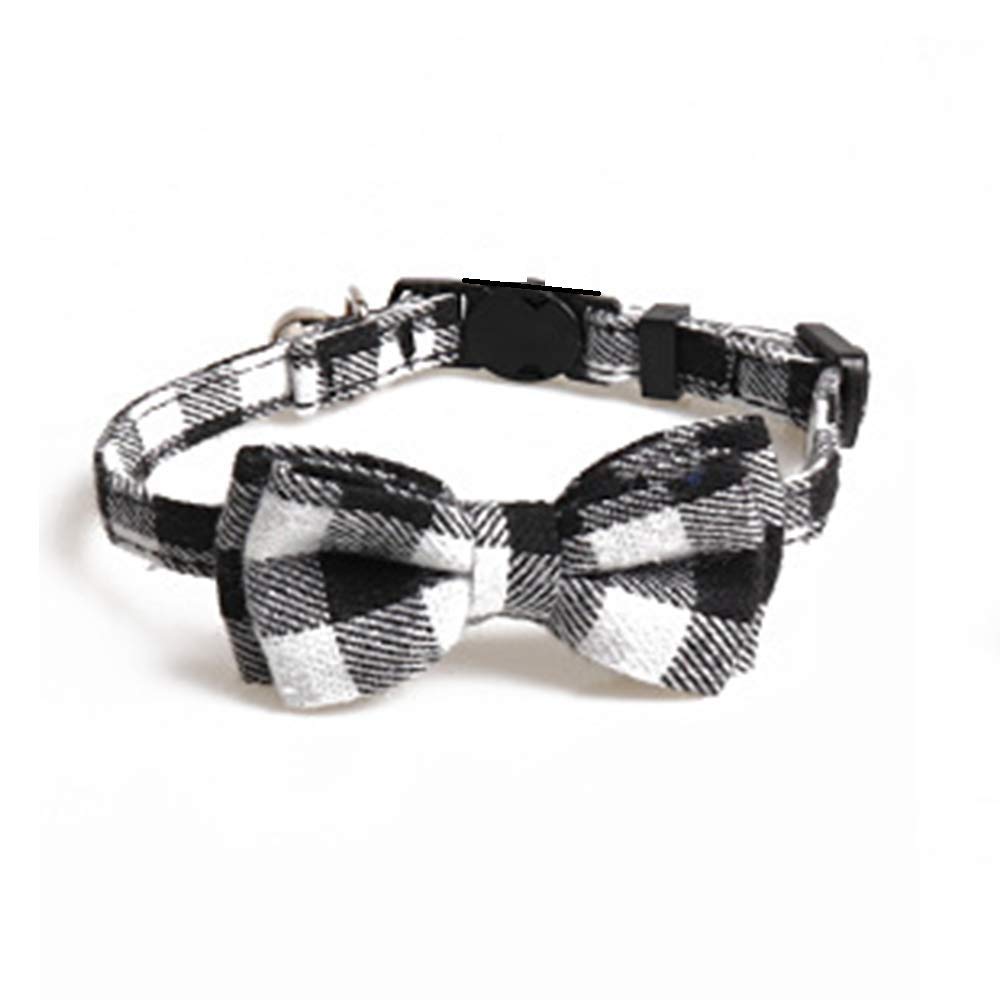 Pets Empire Breakaway Cat Collar with Bow Tie and Bell, Cute Plaid Patterns, Kitty Safety Collars -Color May Vary (Pack of 4)