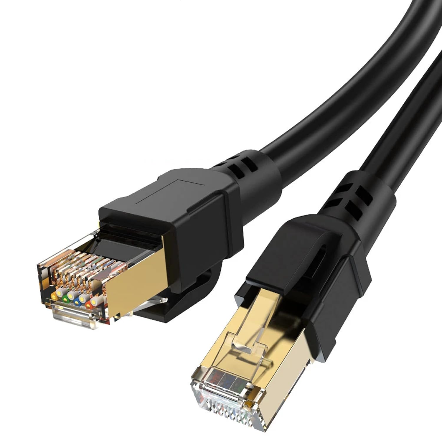 BESTOR RJ45 Ethernet Cable 1M Internet Network LAN Patch Cable Cord Shielded High Speed 40Gbps 2000Mhz Cat 8 Cables for Gaming, Router, PS4, Xbox – Compatible with Cat7/Cat6a/Cat5e Network, Black BESTOR RJ45 Ethernet Cable 1M Internet Network LAN Patch Cable Cord Shielded High Speed 40Gbps 2000Mhz Cat 8 Cables for Gaming, Router, PS4, Xbox – Compatible with Cat7/Cat6a/Cat5e Network, Black