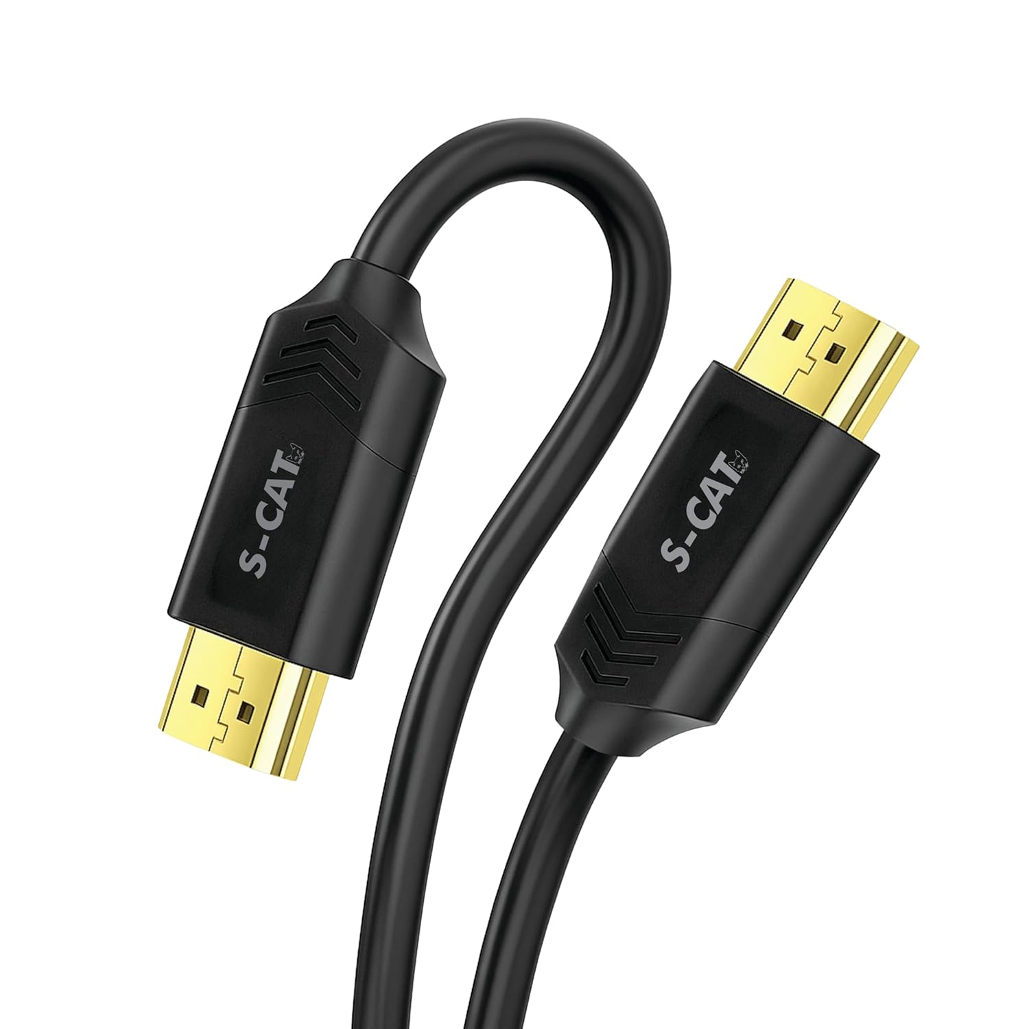 S-CAT HDMI Cable 2.1 with Ethernet, 8k@60Hz, 4K@120Hz UHD Resolution, (9.8ft/3M), 48 GBPS Transmission Ultra High Speed, Dolby DTS, eARC, 3D,Male-to-Male,Compatible with All HDMI-Enabled Devices