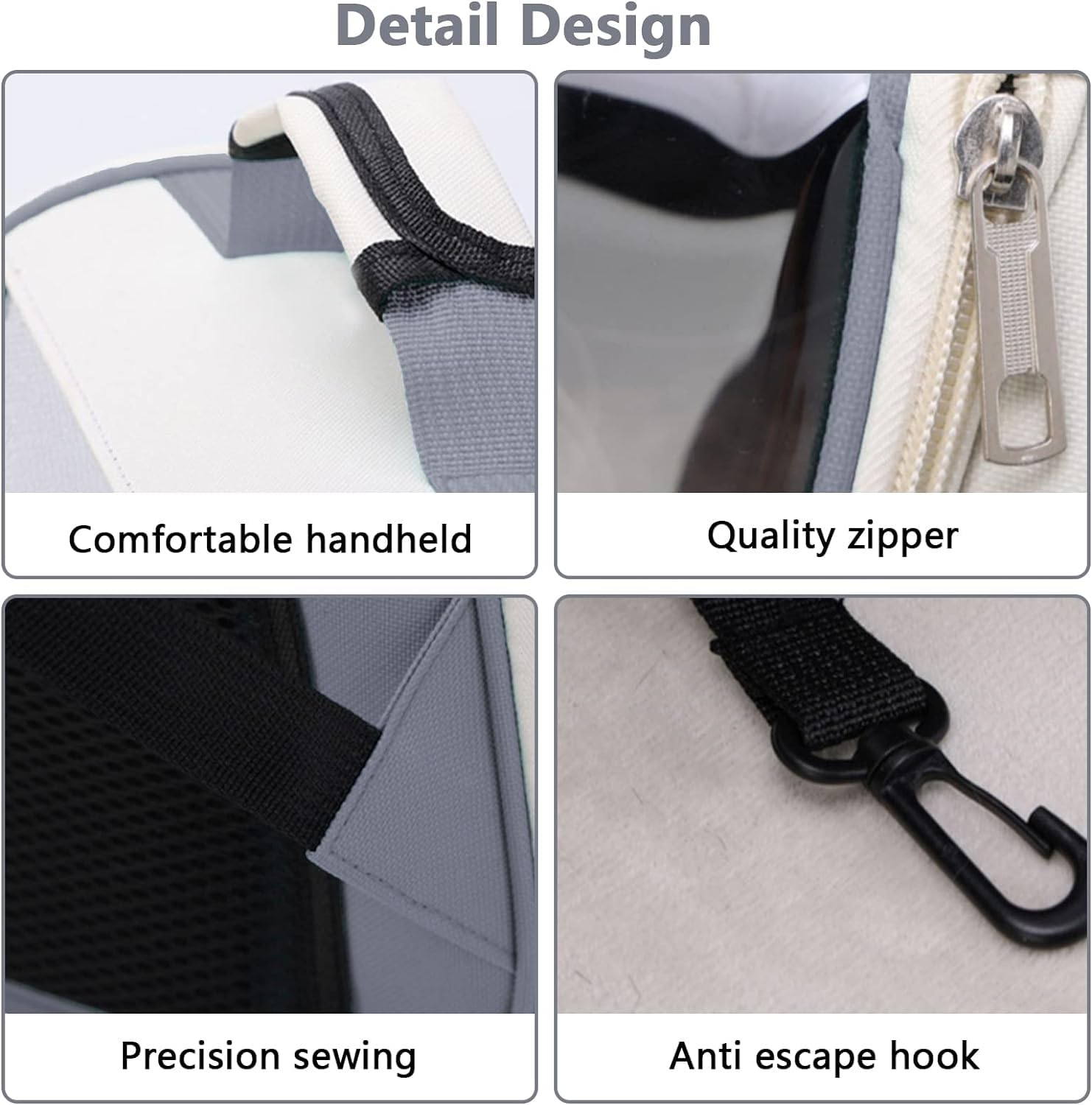 Scizor Cat Backpack, Cat Carrier Bag, Breathable, Walking, Going Out, Travel, Visiting The Hospital, Pets, Evacuation, Foldable, Prevents Jumping Out, Small Animals, Dogs (Grey)