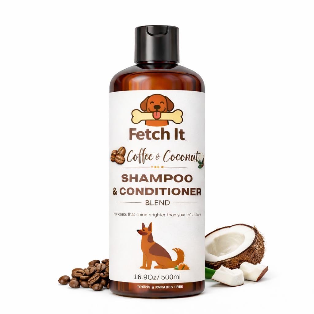 Multiple Dog Shampoo & Conditioner Blend for Smooth and Silky Coat Coffee & Coconut Fragrance (500 ml) (Coffee & Coconut Fragrance)