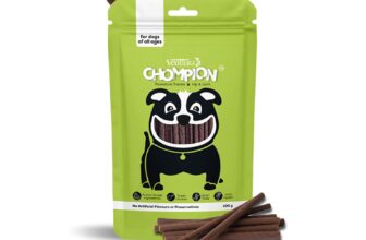 Chompion Pawsitive Hip & Joint Care Dog Treats,Made with Real Chicken,Human Grade Ingredients,Healthy Pet Treats Sticks for Puppies & Adult Dogs|Pack of 25 (100g)