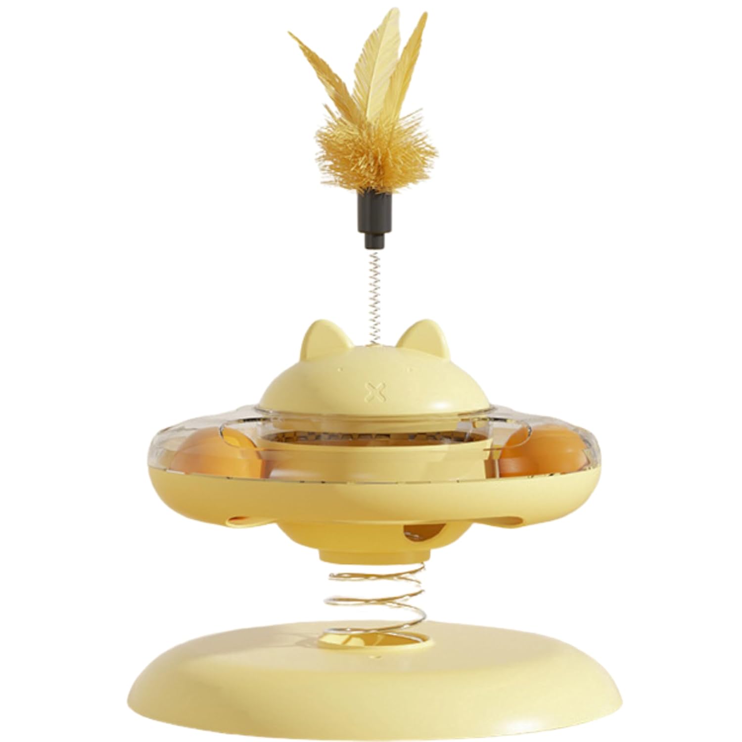 Foodie Puppies Cat Interactive Toy Feeder 360° Rotating Cat Teaser Stick Toy – (Rocker Spring Toy) |Weight Loss Kitten Fun Game Slow Food Dispenser Feeder Snack Dispenser Feeding Foodie Puppies Cat Interactive Toy Feeder 360° Rotating Cat Teaser Stick Toy – (Rocker Spring Toy) |Weight Loss Kitten Fun Game Slow Food Dispenser Feeder Snack Dispenser Feeding