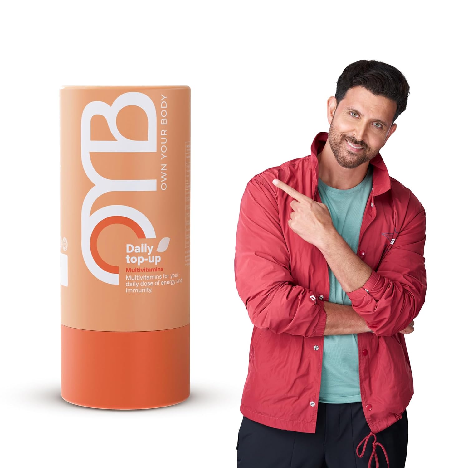 OYB Multivitamin Tablet | With 24 Vital Nutrients, Probiotics & Herbs including Vitamins A, B, C, D, E, Zinc, Magnesium & Calcium for Energy, Immunity, Digestion, Radiance, Strong Bones and Overall Health | Veg – 60 Tablets (Daily Top-Up)