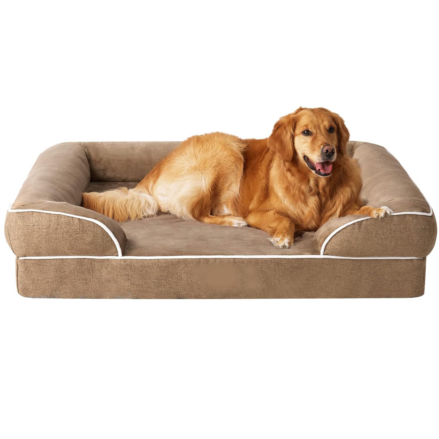 Cutepups Orthopedic Dog Bed Comfortable Dog Mattress for Sleeping, Washable pet Bed for Dogs (Brown, 4XL)