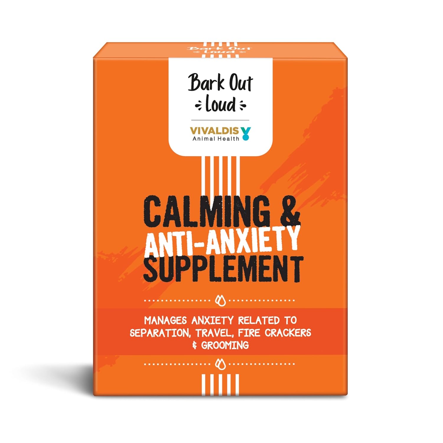 Bark Out Loud by Vivaldis – Calming & Anxiety Supplement | Natural Solution to Reduce Stress, Aggression & Anxiety in Dogs x 5 Sachets
