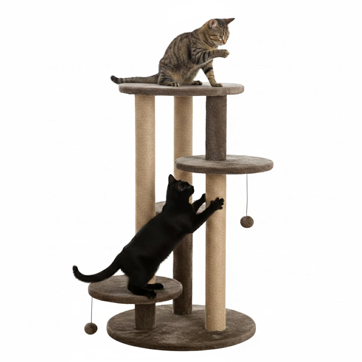 Multi-Level Cat Tree with Scratching Posts and Platforms (Brown – FURR-11)