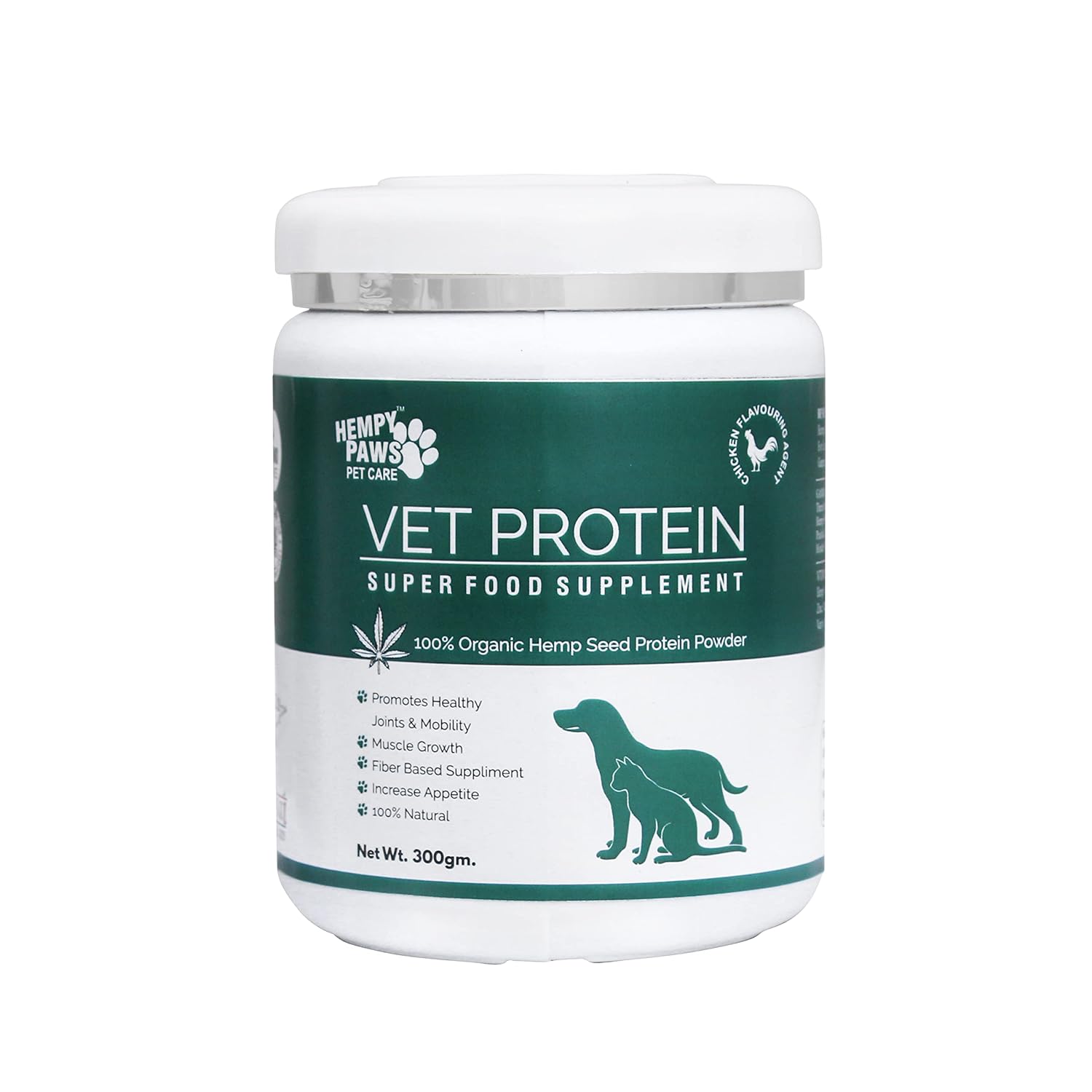 Dog Growth Food Supplement Super Muscle Food Rich in Fiber Omega 3 Shedding Control 40% Clean Protein Powder – 300gm
