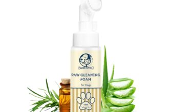 Foodie Puppies Dog Paw Cleaning Foam with Silicone Brush – (Twilight Mist,150ml) | Paw Cleaner for Dog Foot Scrubber Cleaning Brush | Fortified with Tea Tree Oil and Aloe Vera Extract